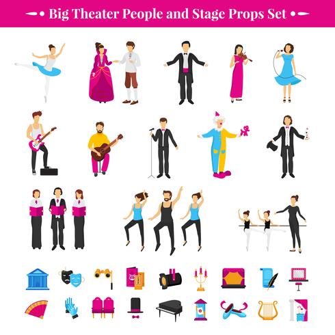 Stage Props Set vector