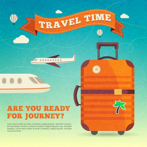 Travel Illustration Poster vector