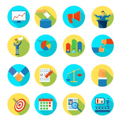 Election Icon Flat Rounded vector