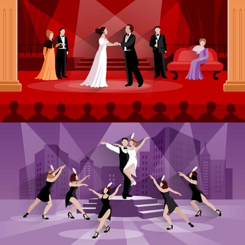 Compositions Of Theater People vector