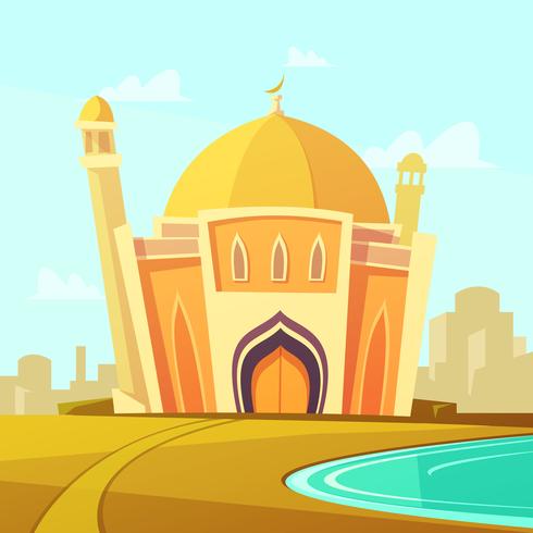 Mosque Building Illustration  vector