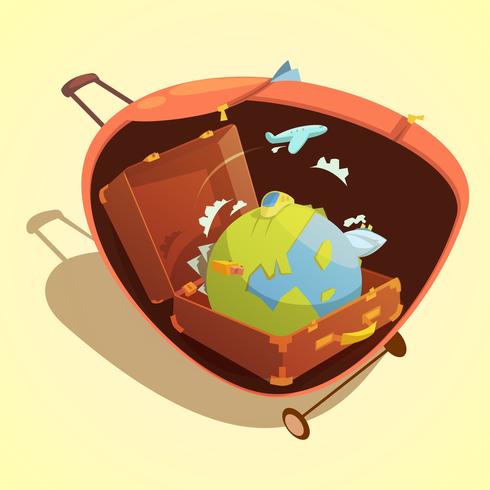 Travel Cartoon Concept  vector