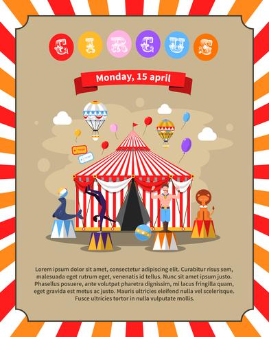 Circus Poster Illustration  vector