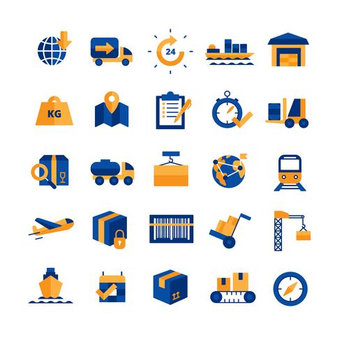 Logistics Icons Set vector