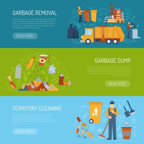 Garbage Concept Banner vector