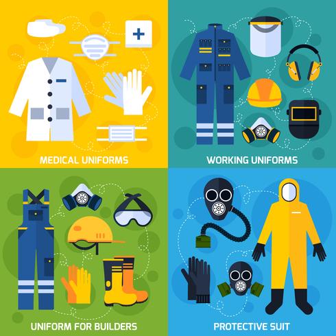 Protective Uniform Equipment vector