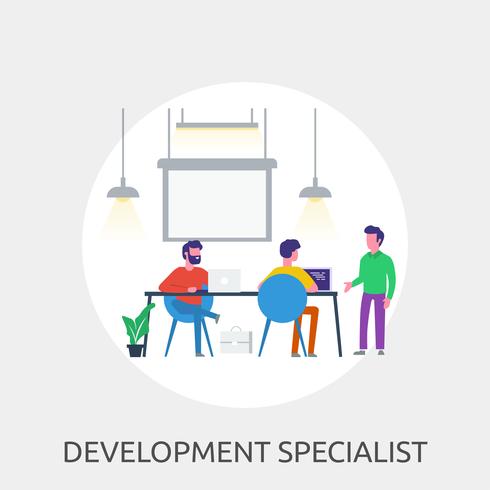 Development Specialist Conceptual illustration Design vector