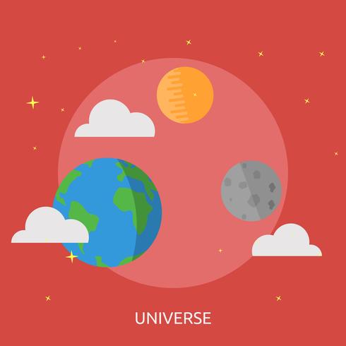 Universo conceptual ilustración diseño vector