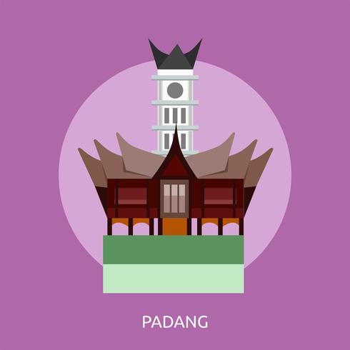 Padang Conceptual ilustración Diseño vector