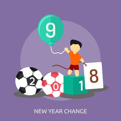 New Year Conceptual illustration Design vector