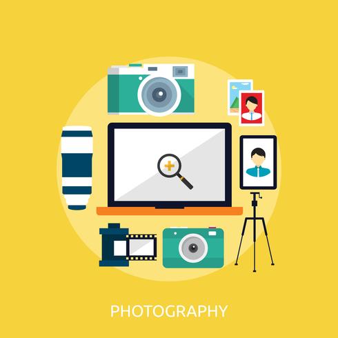 Fotografía Conceptual Ilustración Diseño. vector