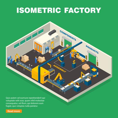 Conveyor Line Composition vector