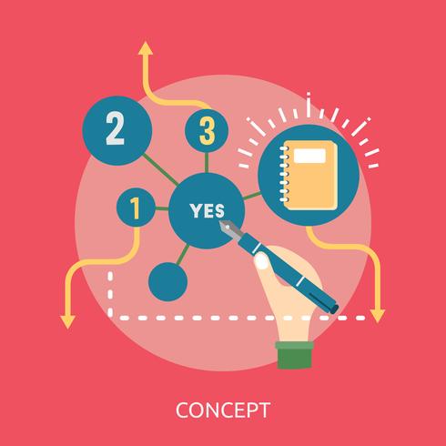 Concept Conceptual illustration Design vector