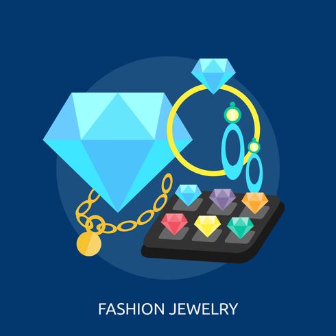 Fashion Jewelry Conceptual illustration Design vector