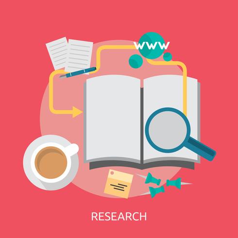 Research Conceptual illustration Design vector