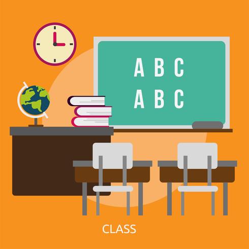 Class Conceptual illustration Design vector