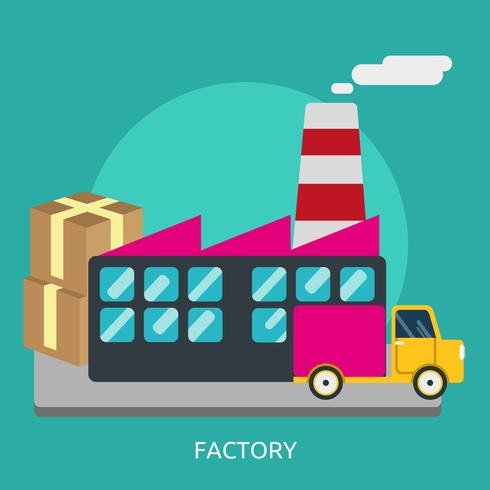 Factory Conceptual illustration Design vector