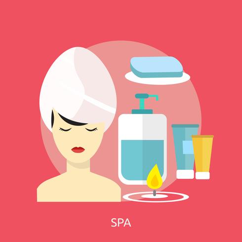 Spa conceptual ilustración diseño vector