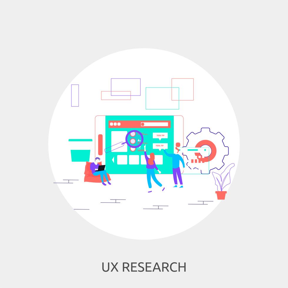 UX Research Conceptual illustration Design 473790 Vector Art at Vecteezy