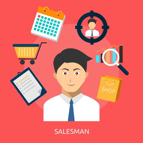Salesmen Conceptual illustration Design vector