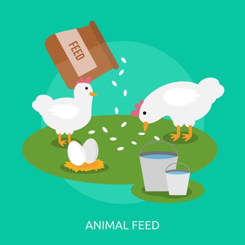 Animal Feed Conceptual illustration Design vector