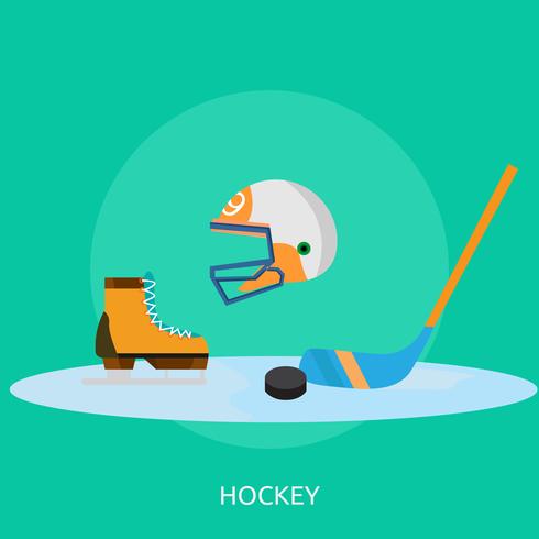 Hockey conceptual ilustración diseño vector