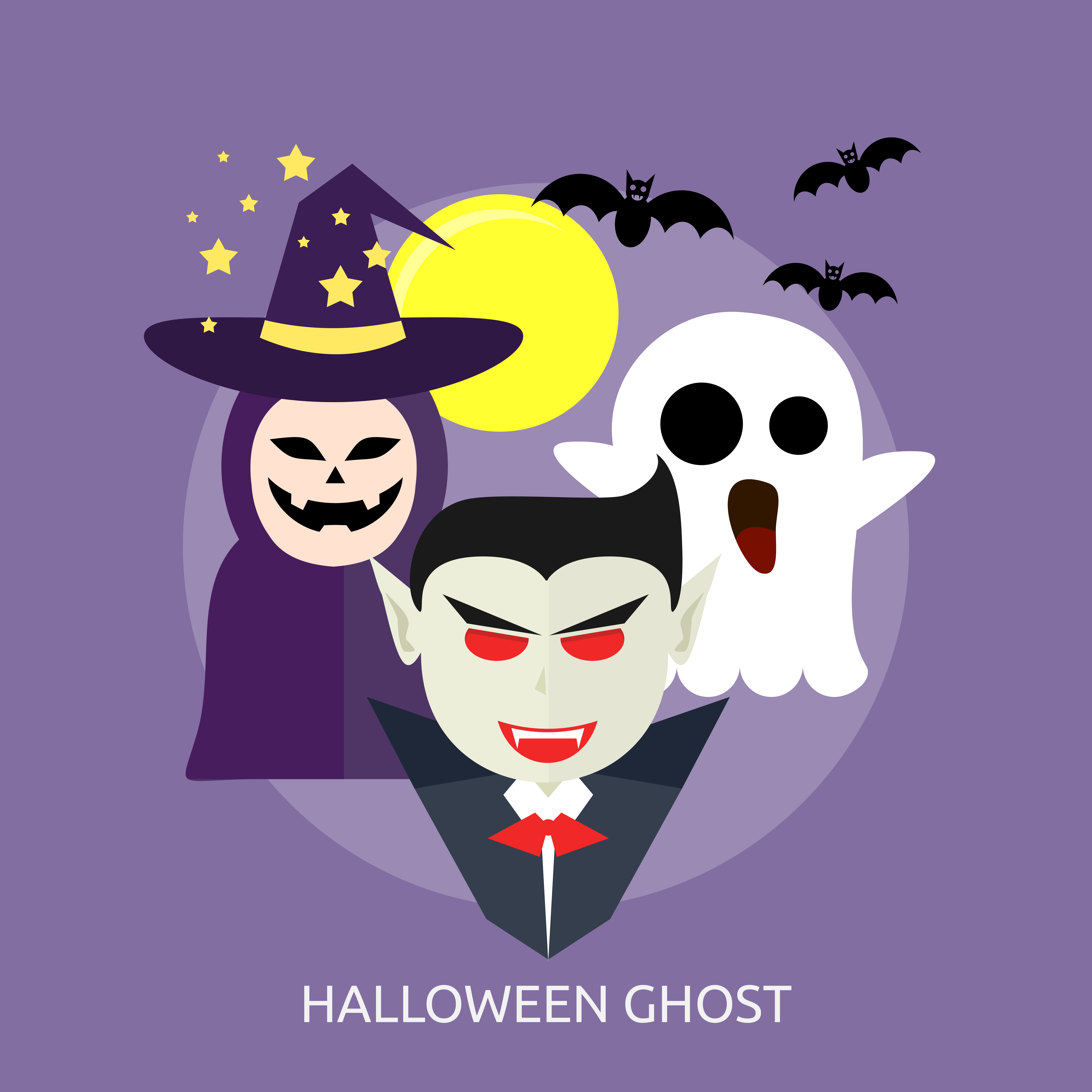Halloween Ghost Conceptual illustration Design 473953 Vector Art at