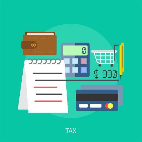 Tax Conceptual illustration Design vector