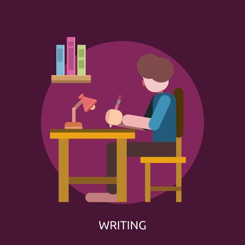 Writing Conceptual illustration Design vector