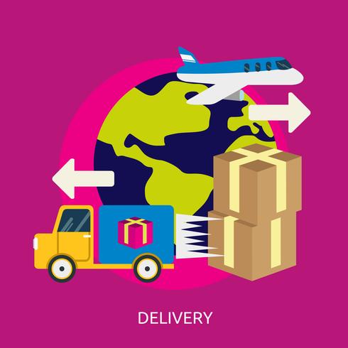 Delivery Conceptual illustration Design vector