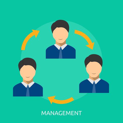 Management Conceptual illustration Design vector