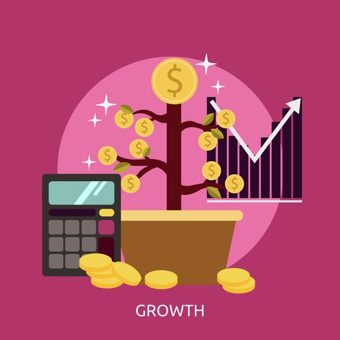 Growth Conceptual illustration Design vector