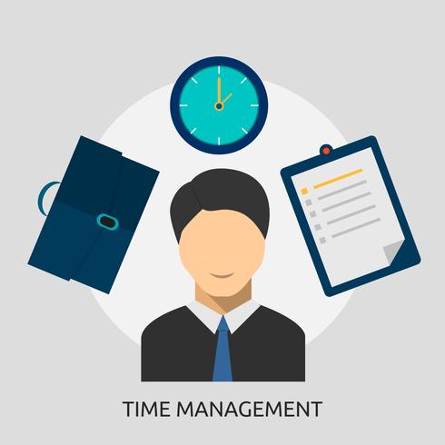 Time Management Conceptual illustration Design vector