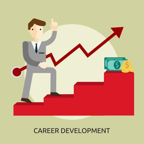 Career Development Conceptual illustration Design vector