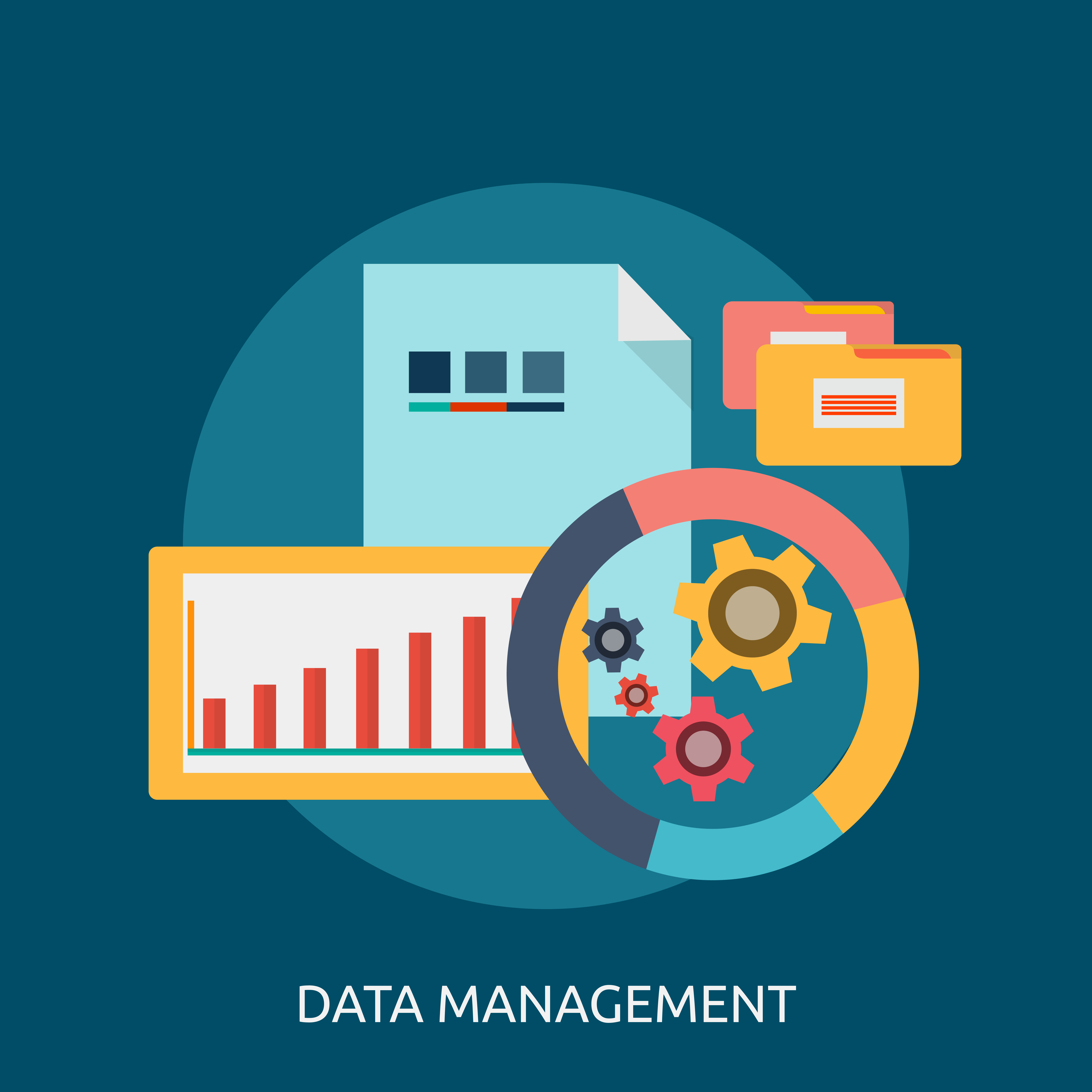 Data Management Conceptual illustration Design 474400 Vector Art at ...