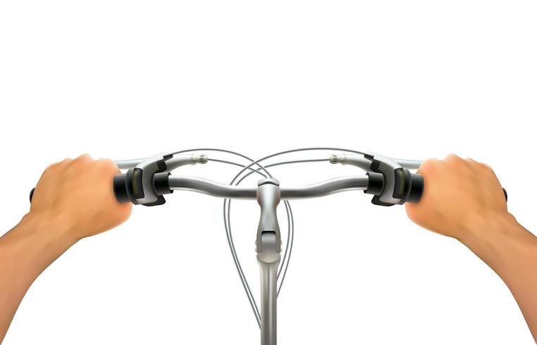 Handlebar Hand Composition vector