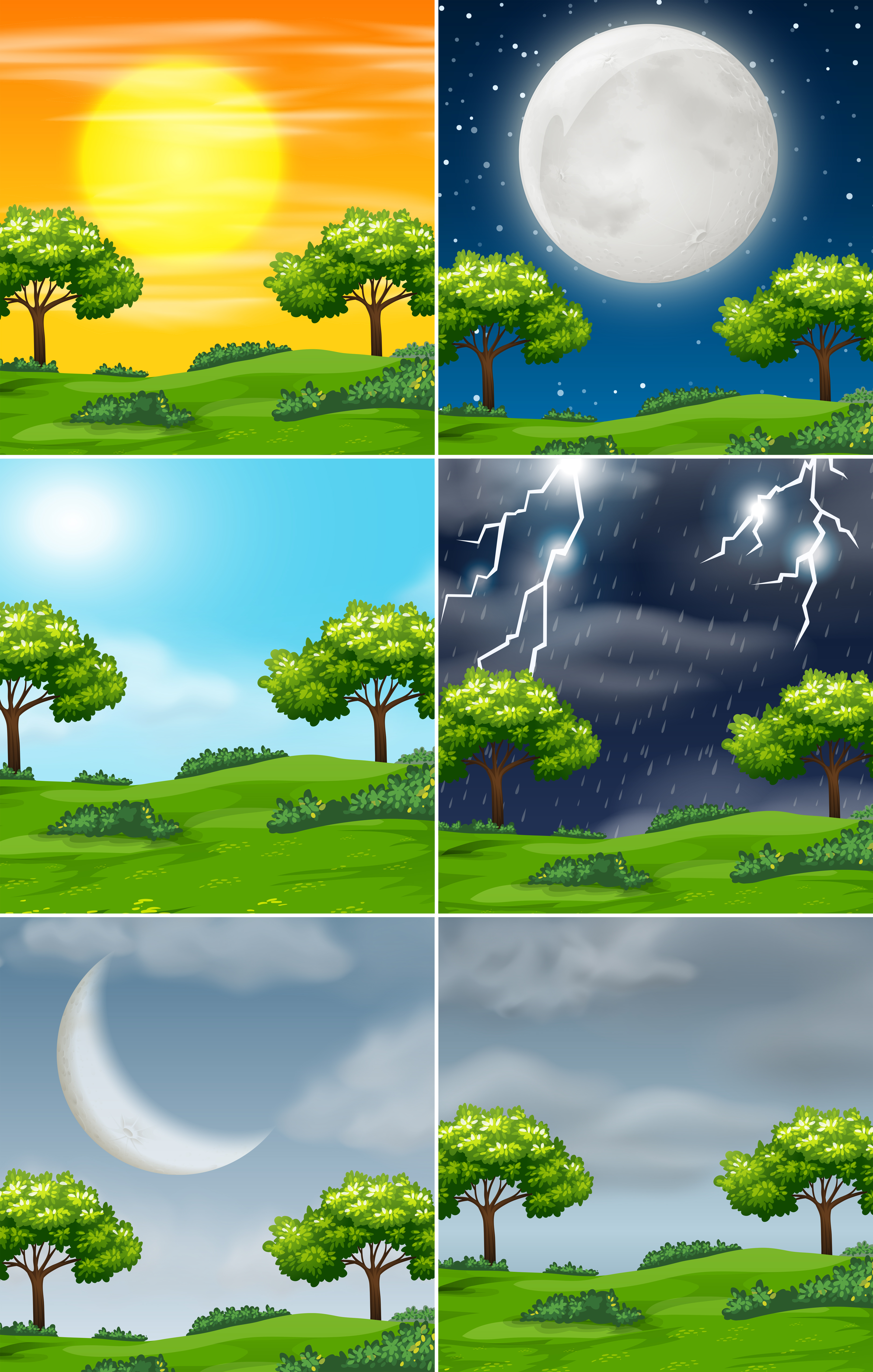 weather different nature illustration vector conditions vecteezy clipart related graphics vectors keywords