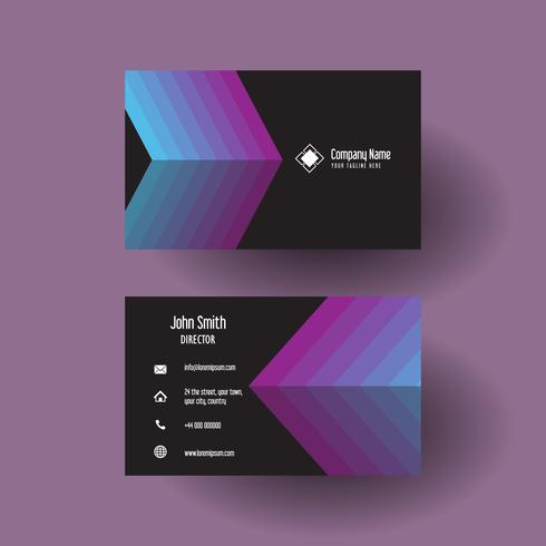 Business card with arrow design  vector