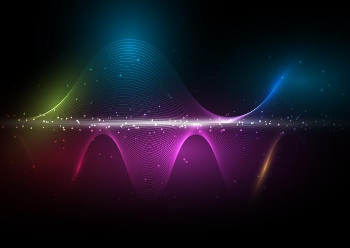 Abstract waves background vector