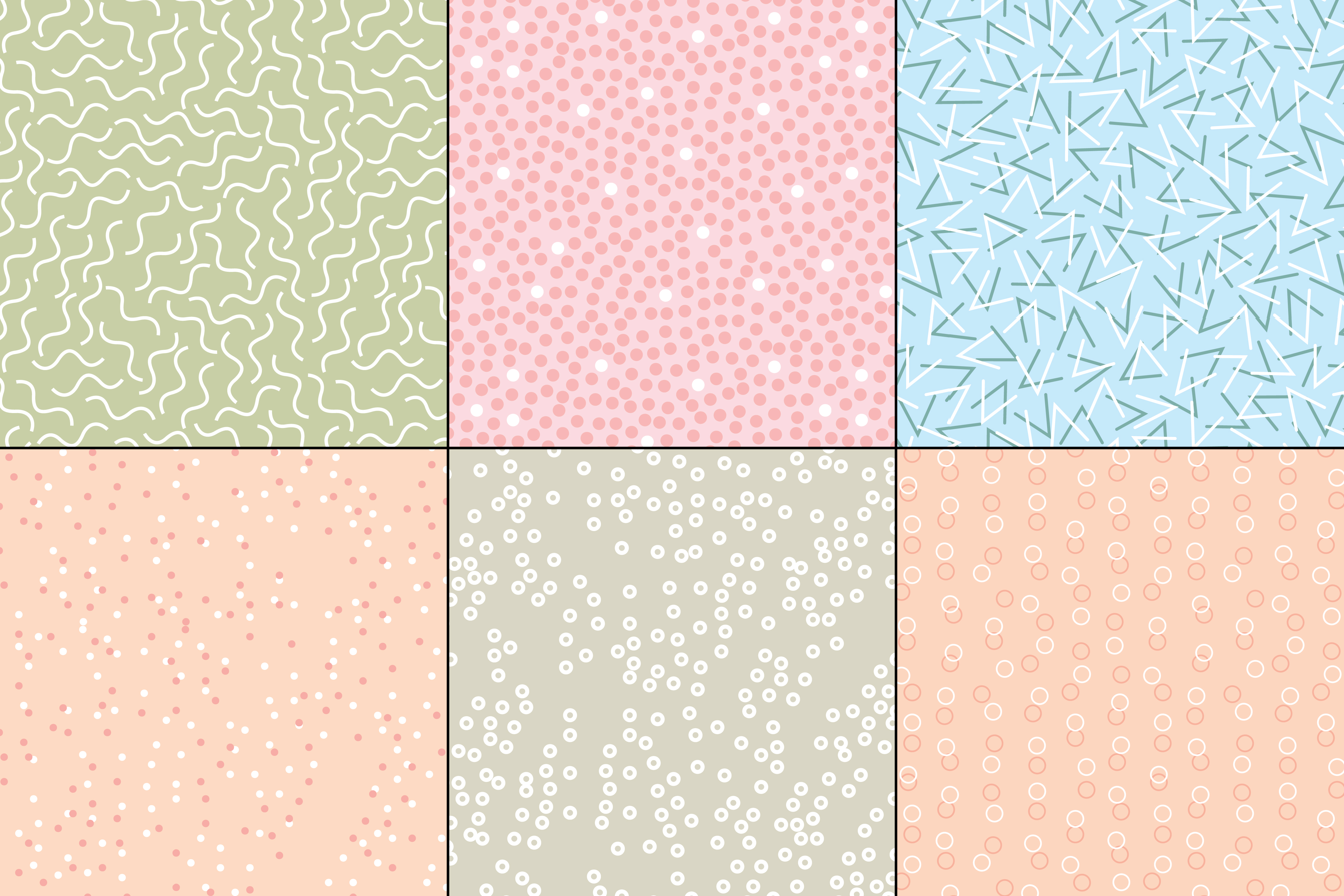 seamless pastel abstract patterns 474620 Vector Art at Vecteezy