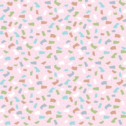 abstract terazzo pastel seamless pattern vector