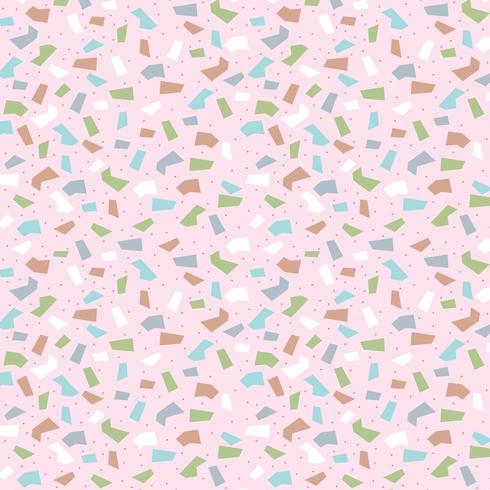 abstract terazzo pastel seamless pattern vector