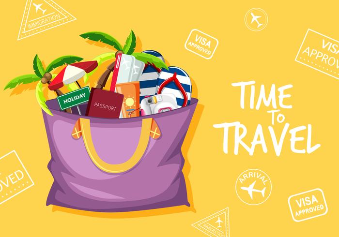 Time to travel logo vector