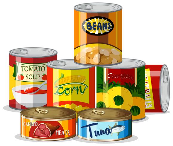 Set of canned food