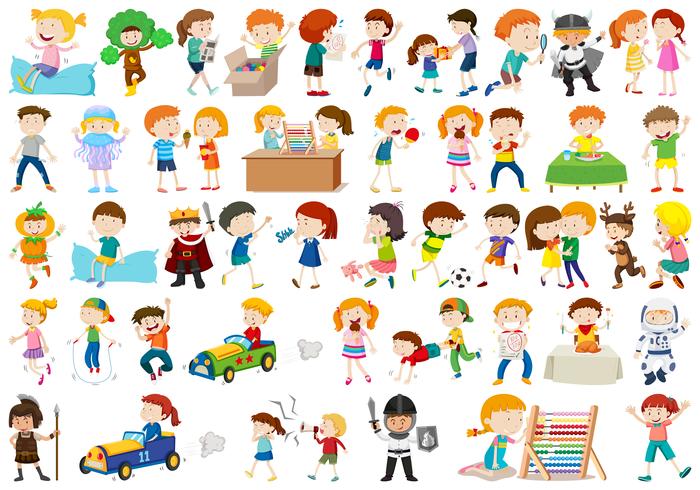 Set of children character vector