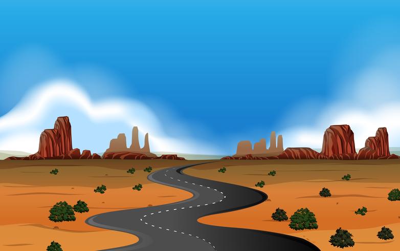 A wild west landscape vector