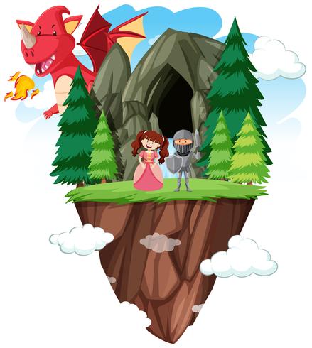 An isolated fantasy world vector