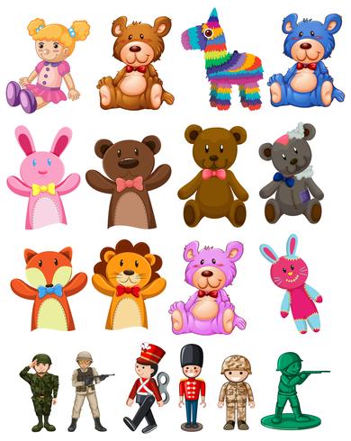 Set of children toys vector