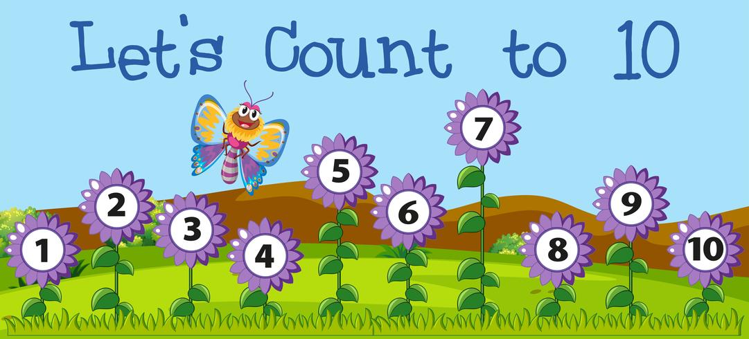 Let's count to 10 scene vector