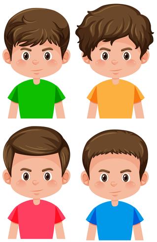 Conjunto de personaje masculino vector